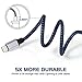 iPhone Charger Sundix Lightning Cable 3Pack 10FT Extra Long Nylon Braided Charging Cord Compatible With iPhone X 8 Plus 8 7 Plus 7 6 6S 6 Plus 5S SE iPod iPad Mini Air Pro--Blue
