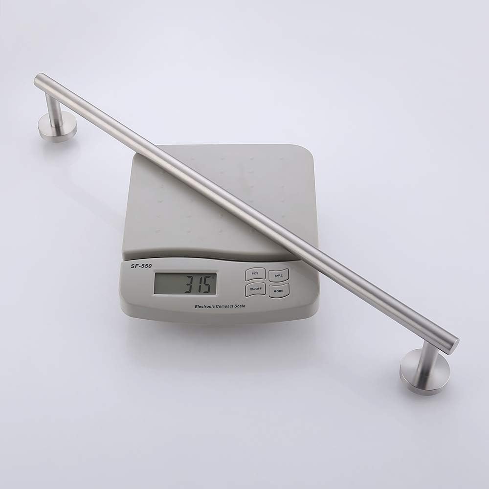 KES 23.6 Inches Towel Bar for Bathroom Kitchen Hand Towel Holder Dish Cloths Hanger SUS304 Stainless Steel RUSTPROOF Wall Mount No Drill Brushed Steel, A2000S60DG-2 - - 