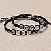 OULII Couples Bracelets Set King and Queen Bracelet Handmade Lovers Bracelets (Black)