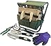 Garden Tools Set Organizer | Garden Seat Folding Gardening Stool Chair Kneeler | Gardener Bag | Gardening Tools Set | Digging Claw Garden | Top Gardening Gifts for Mom/Dad Includes Aluminum Tools