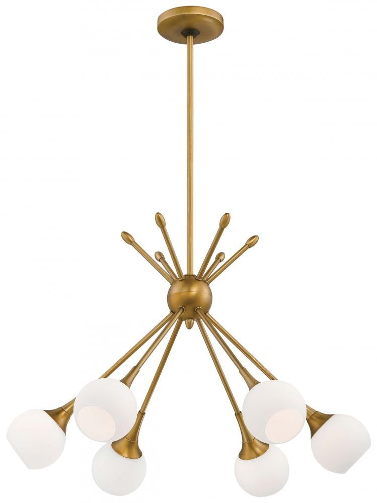 george kovacs p1806-248 single tier chandelier, 24" x 17"