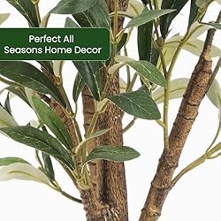 MCTYBB Artificial Fake Olive Tree 5FT Tall 1Pack