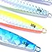 Aorace 7pcs/lot 30g/7.6cm Minnow Metal Lure 3D Eyes Hard Bait Casting Jigging Hard Lure Bass Trout Salmon Lures Without Hooks