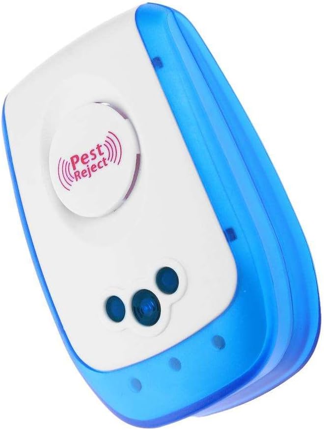 Pest Control Ultrasonic Repellent- Best Electronic Plug In Pest Repeller- Repels Mice, Rats, Roaches, Spiders, & Other Insects - Home Pest Control Solution