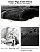 ABUSA Women's Cotton Workout Leggings Capris Power Flex Yoga Pants XXL Black