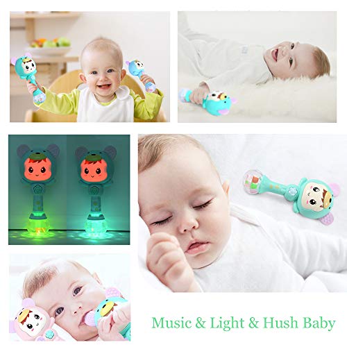 LOFEE Baby Toys 3-12 Months Musical Toy for 6-12 Months Baby Boy, Infant Toy Rings Baby Toys Teething Rattle Toy for 12-18 Months Toy for 3-8 Months Infant Girl Birthday Present for 12-24 Months Baby