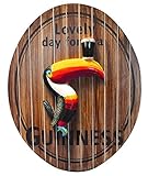 James Trading Group Guinness 3-D Oval Toucan Wallart