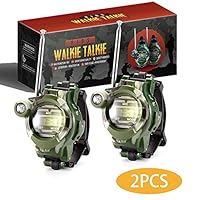 zizwe Kids Walkie Talkies Watches Outdoor Toys Two-Way Radios Walky Talky for Children, Cool Camouflage Toy