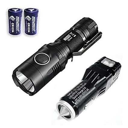 Nitecore MH20GT Wiederaufladbare Taschenlampe CREE XP-L HI V3 LED -1000 lm mit VCL10 Multi-Tool/USB-Autoadapter + 2 Eco-Sensa