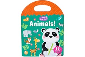 JOFREY Jelly Stickers Book for Kids 2-4，Reusable Stickers Book for Toddlers，Travel Toys ，Quiet Busy Book Preschool Learning Activities Travel Essential in The Car/Train/Plane