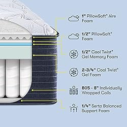 Serta - 14" Clarks Hill Elite Plush Queen