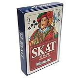Modiano Skat Deck 32 Playing Cards Triplex Paper Blue Blu German Game