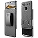 Essential Phone PH-1 Case with [Full Coverage Tempered Glass Screen Protector], NageBee Slim Fit Belt Clip Holster Shell Built-in Kickstand Combo Case for Essential Phone - Black