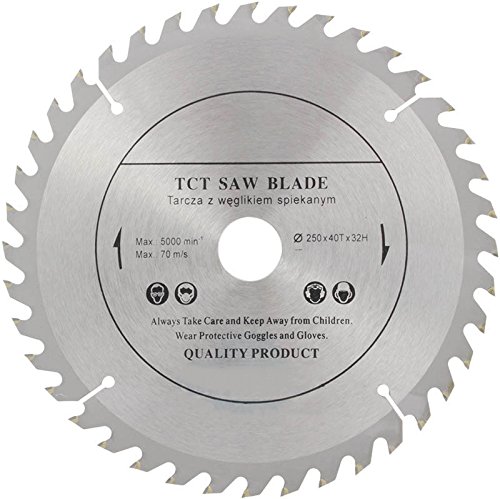 VOYTO Circular Saw Blade (Skill Saw) 250mm x 32mm for Wood Cutting discs Circular 250mm x 32mm x 40 Teeth