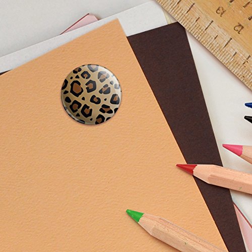 Leopard Print Animal Spots 1.0" Puffy Bubble Dome Scrapbooking Crafting Sticker Set