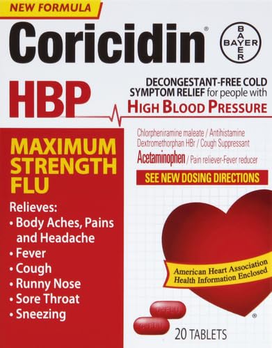 Coricidin Hbp Maximum Strength Flu, 20Count