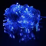 lederTEK 10M 100 LED Fairy Light String Christmas Lights (Blue) USCRSMSLTDC-Blue