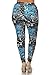 Leggings Depot NEW ARRIVALS Women's Printed Plus Fashion Leggings 3X-4X B2 (Bleu Enchantress)