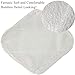 Reusable Waterproof Bamboo Charcoal Menstrual Pads Sets-Panty Liner Regular Flow Heavy Flow (quanbai, s)