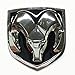 Black & Chrome Head Emblem Replace OEM Mopar Dodge Ram 1500 2500 3500 Charger