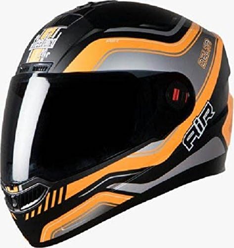 Steelbird Air Delta Glossy Black With Orange