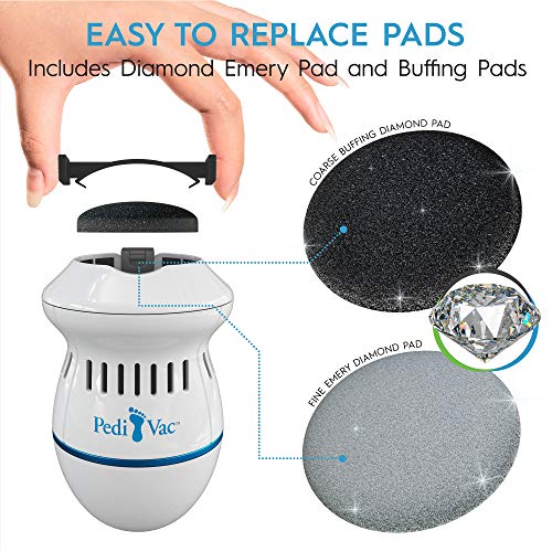 image for BulbHead Pedi Vac by PedEgg Foot File and Callus Remover with Built-In
