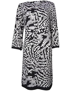 Calvin Klein Women's Printed Shift Jersey Dress