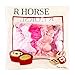 R HORSE 12 Packs Silk Satin Hair Scrunchies Solid Pink Color Elastic Ties Ponytail Holders Hair Bands Hair Bobbles Hair Accessories for Women Lady