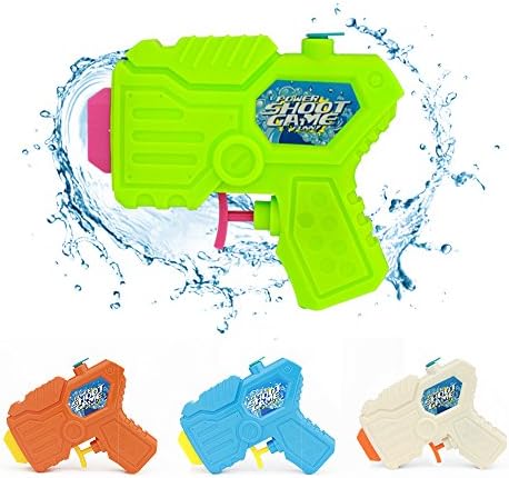 4 Packs Water Pistol, Soni Water Squirt Gun for Water Fight Great Summer Toys Outdoor for fun