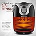 Gourmia GAF218 Air Fryer | Oil-Free Healthy Cooking | 2.2-Quart Capacity | Adjustable Time and Temperature Dials | Removable, Dishwasher-Safe Tray | Free Recipe Book Included