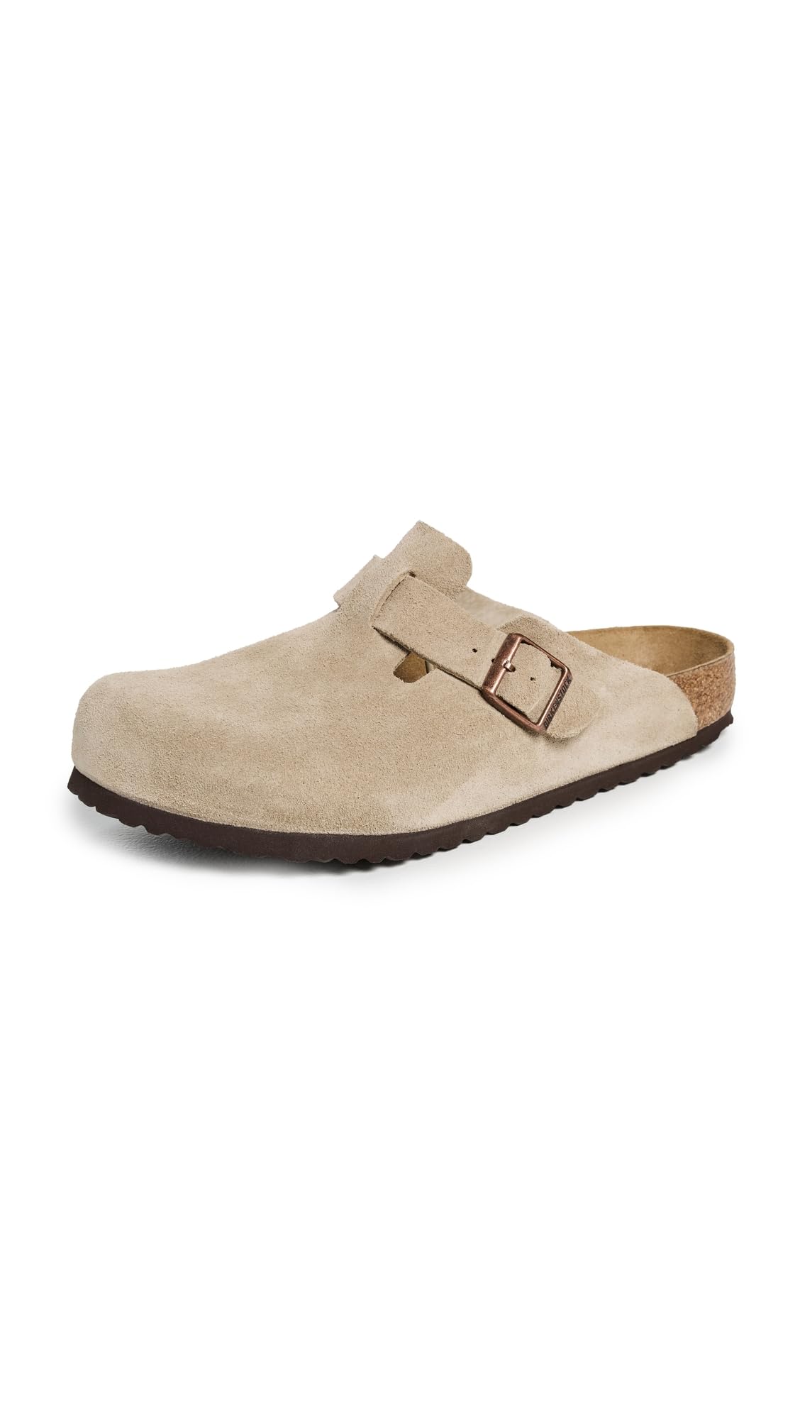 Birkenstock Unisex Boston Soft Footbed, Taupe
