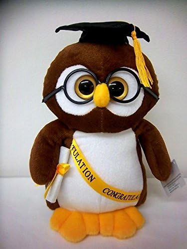Big Eye Owl Plush Congratulation Grad- 11 Inch