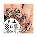 Born Pretty Nail Art Stamping Template Image Plate Cute Owls BP54