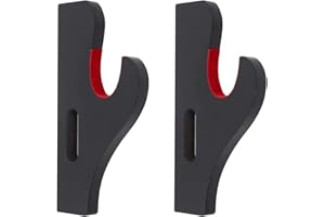 Sword Holder Katana Wall Mount 1-Pair Velvet Padded Adjustable Hook Display Stand Samurai Sword Hanger lightsaber Demon Black