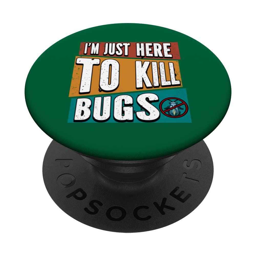 Bugs Killer Pest control exterminator PopSockets Swappable PopGrip