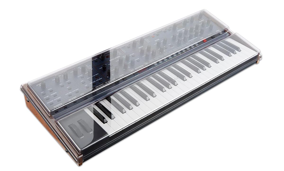 Decksaver Cover for Sequential OB-6 - Super-Durable Polycarbonate Protective lid in Smoked Clear Colour, Made in The UK - The Producers' Choice for Unbeatable Protection