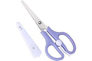HZTYYIER Food Shears Stainless Steel Baby Scissors Food Scissor with Plastic Cover for Toddlers, Preschool Training Kids Scissors()