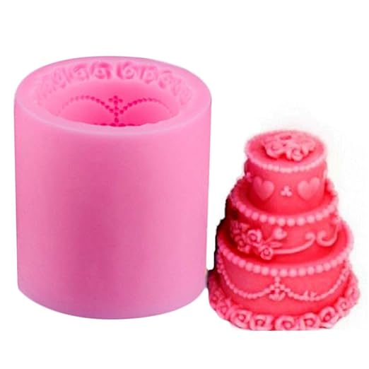 Juego de moldes de jabón de silicona 3 Capas de Torta Líquida ...