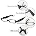 BRUWEN Mens Womens Reading Glasses 2.5 Portable Folding Compact 360° Rotating Mini Pen Clip Readers, Small Black TR90 Lightweight Flexible Pocket 2.5 Reading Glasses for Men Women