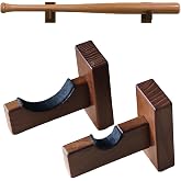 Orga'Neat Baseball Bat Display Case, Wall Mount Bat Holder Hanger | Solid Ash Tree Handmade Horizontal Bat Rack w/ Protective Soft Liner for Baseball Bat Wall Display -Brown