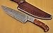 CF -1319 - Custom Handmade Damascus Steel 12.2 Inches Chef Knife – Marindi Wood Handle with Damascus Steel Bolster