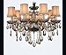 GYBest Teardrop Chandelier Clear Crystal Pendants Glass Pendants Beads (20-Pack)