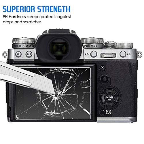 AFUNTA Films de Protection d'écran Compatible Fujifilm X-t3 Camera, 2 pcs Anti-Rayures en Verre trempé dureté de 9H Films de Protection pour DSLR Digital Camera - Image 5