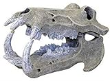 Exotic Environments Hippo Skull Aquarium Ornament, Large, 6-Inch by 10-1/2-Inch by 6-1/4-Inch