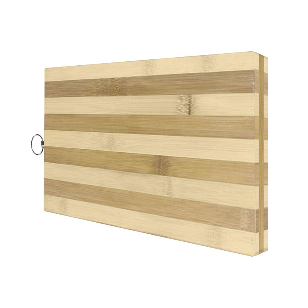 EUROXANTY Bamboo Cutting Board | Ecofriendly Wooden Board | Antibacterial Wood | 100% Bamboo | Hypoallergenic Wood | With Hanging Ring
