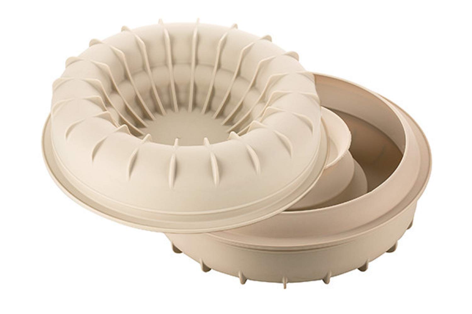 Silikomart | Silicone Cake Mould Modern Arena, Non-Stick, Pack of 1 Cake Mould, 3D Design, 241 x 281 mm, h 70 mm, Ø 220 mm, Made in Italy — image 1