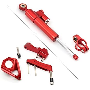 FXCNC Racing Motorcycle CNC Steering Damper Stabilizer Buffer Control Bar With Mounting Bracket Kit Full Set Fit For SUZUKI GSXR 600 750 GSR750 K4 01-05,GSXR1000 01-04