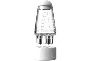 homfanseec Scalp Applicator Comb, Hair Scalp Oil Applicator, Ball Root Comb Applicator Bottle Scalp Massager Hair Growth, Hair Serum Applicator Suitable for Various Liquids for Home and Travel(White)