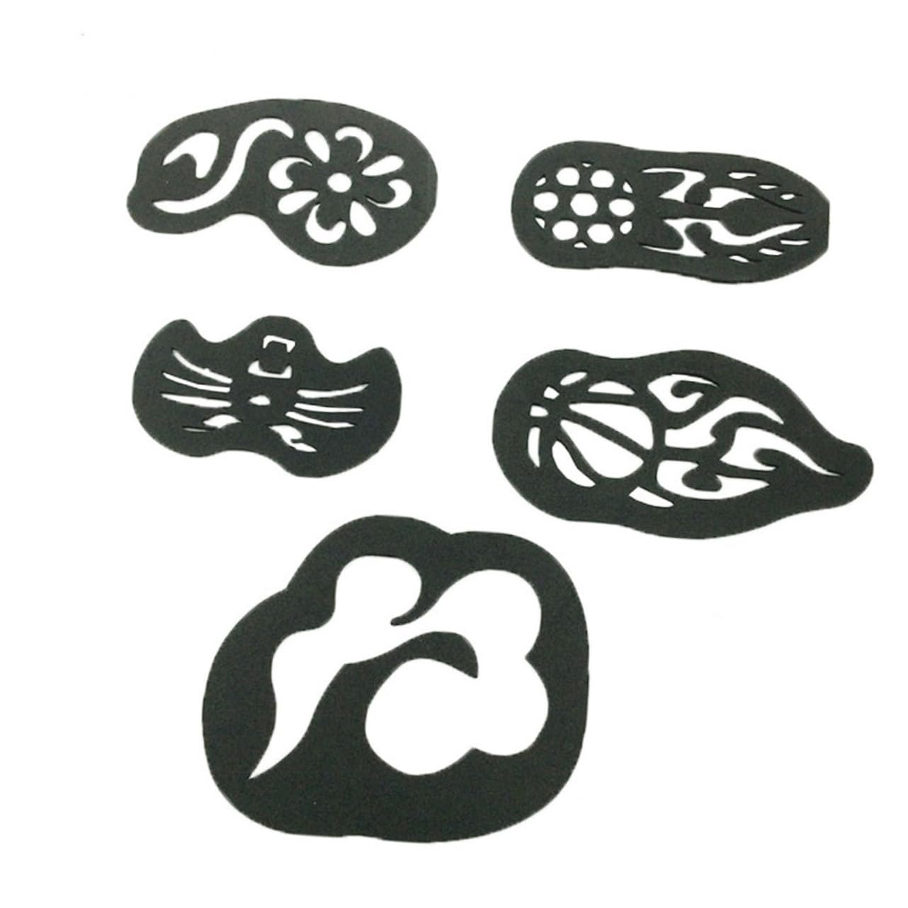 Photo 1 of BESPORTBLE Stunning Hair Stencil Set 25pcs Hair Tattoo Patterns Hair Tattoos Kit for Birthday Graduation Parties