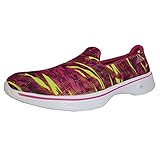 Skechers Performance Women's Go Walk 4 Electrify Walking Shoe, Pink/Multi, 9.5 M US